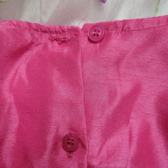 Girls 4T Butterfly Easter Dress – New Horizons – Pink & White Spring Party Dress - Picture 14 of 15